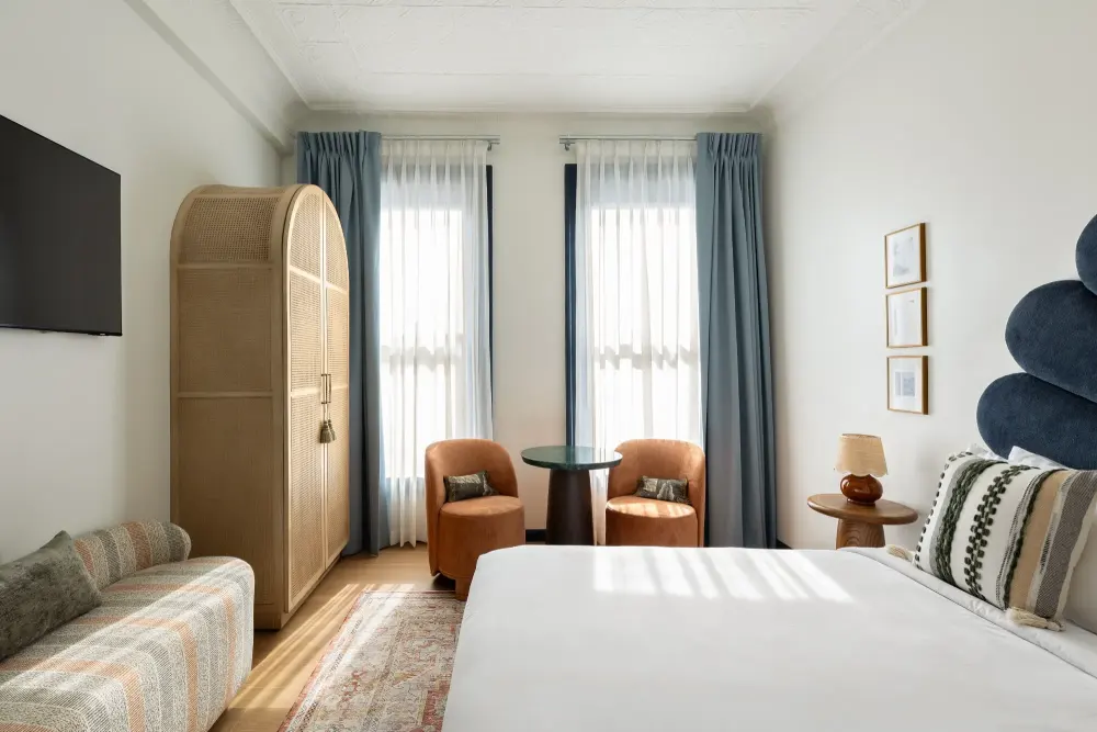 Room with vintage and modern eclectic design